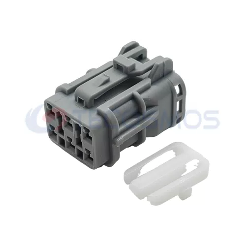 Waterproof IP66 Copper Contact ABS/Nylon Housing Wire Harness Taillight Plug for Car 6-Pin Female MG640337-5 - image 3